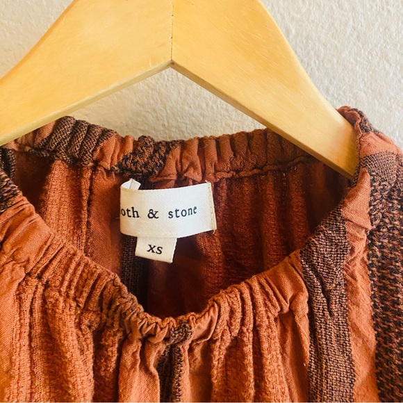 Cloth and Stone Stripe Ruffle Sleeveless Top - Picture 5 of 5